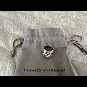 Authentic David Yurman cable knot silver ring. Size 5